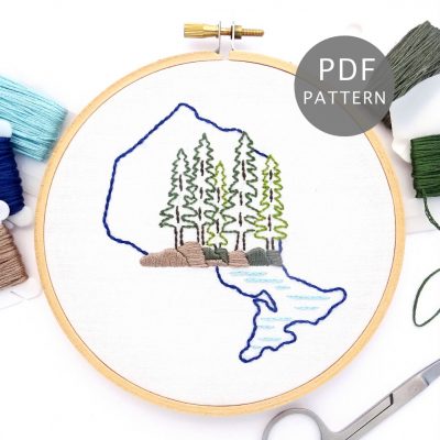 Ontario Hand Embroidery Pattern