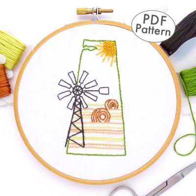 Saskatchewan Hand Embroidery Pattern