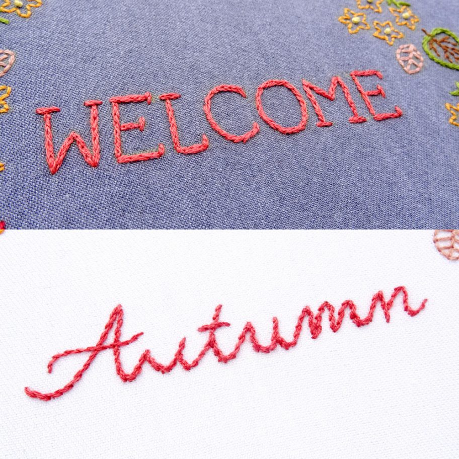 Autumn Wreath Hand Embroidery Pattern - Wandering Threads Embroidery