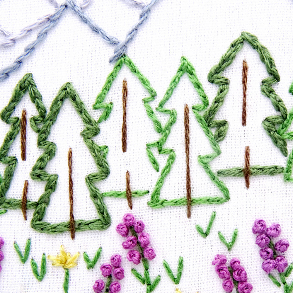 Colorado Hand Embroidery Pattern