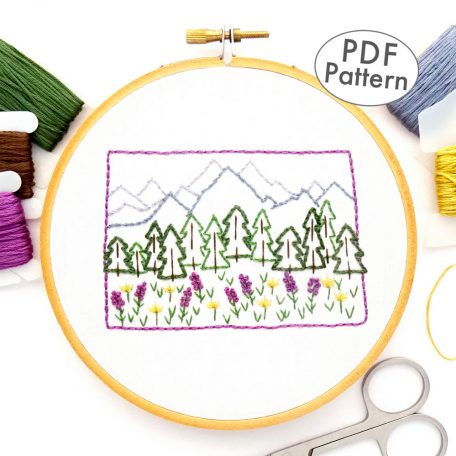 Colorado Hand Embroidery Pattern