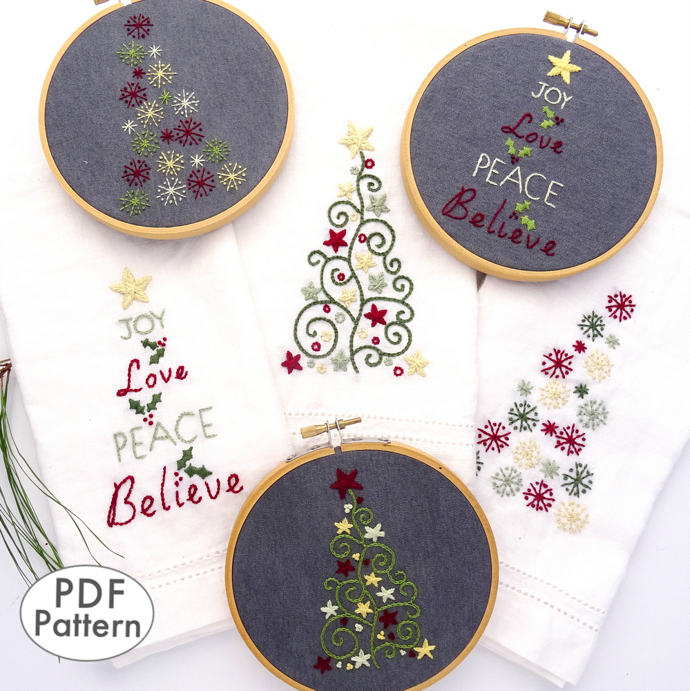 Holiday Cheer Hand Embroidery Kit