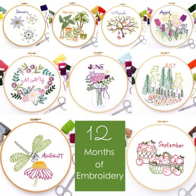 12 Months of Embroidery