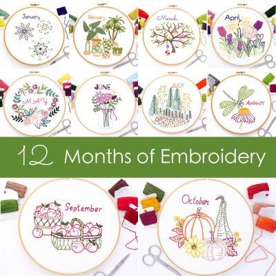 12 Months of Embroidery