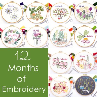 12 Months of Embroidery