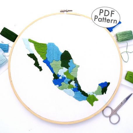 mexico-travel-map-hand-embroidery-pattern