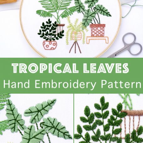 tropical-leaves-hand-embroidery-pattern