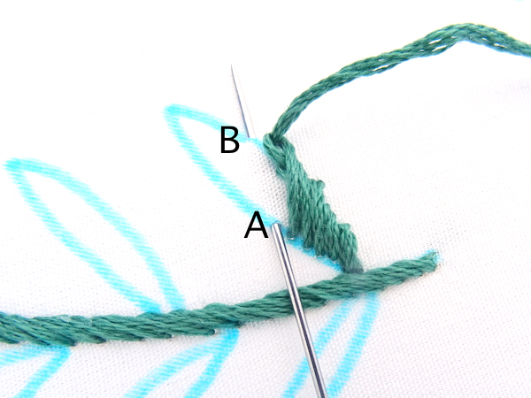 Rope Stitch Leaf