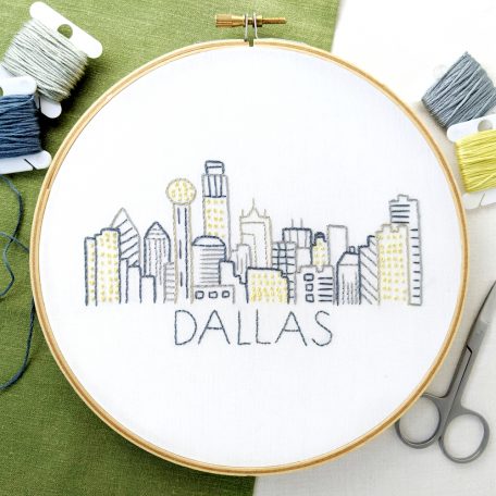 dallas-city-skyline-hand-embroidery-pattern