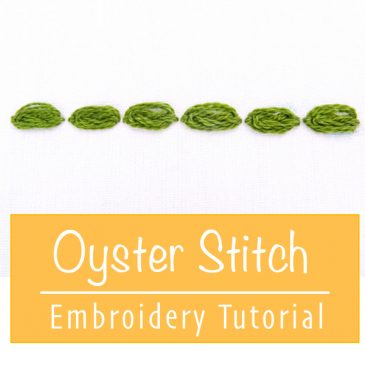 Oyster Stitch Embroidery Tutorial