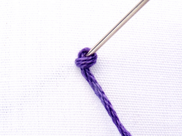 Peking Knot Stitch Tutorial - Knot Variation