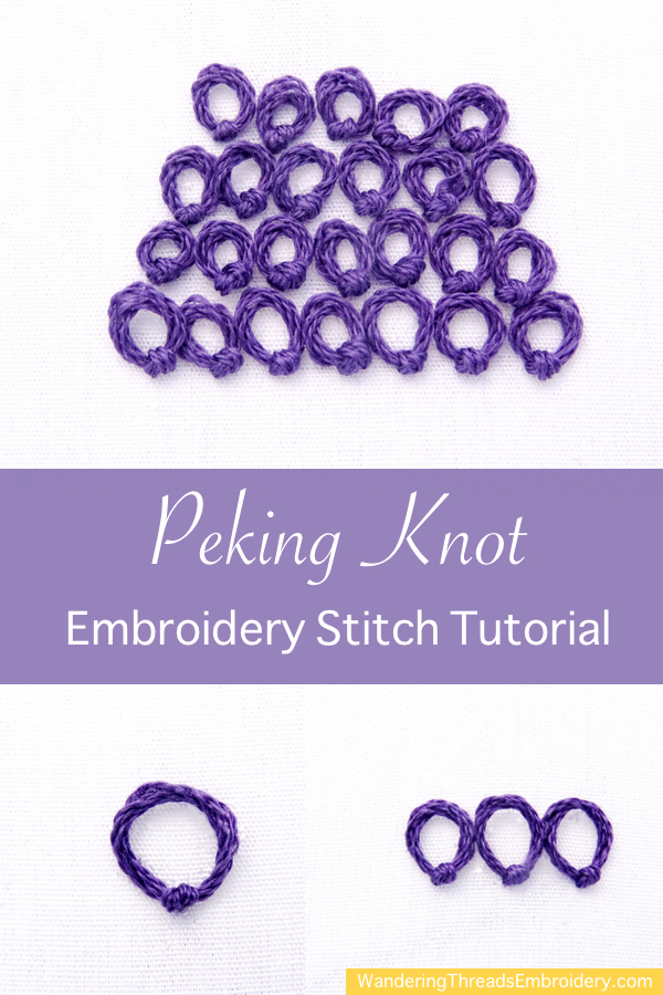 Peking Knot Stitch Tutorial