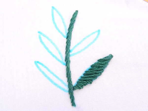 Rope Stitch Leaf