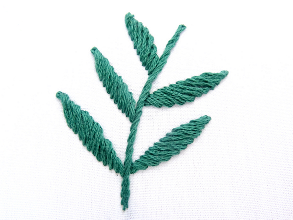 Rope Stitch Leaf