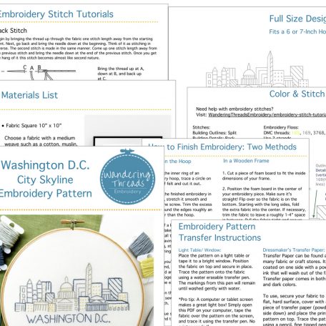 washington-skyline-hand-embroidery-pattern
