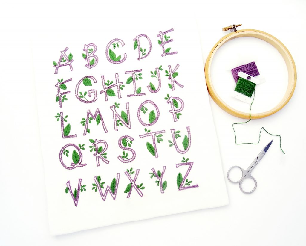 How To Embroider Letters By Hand Part