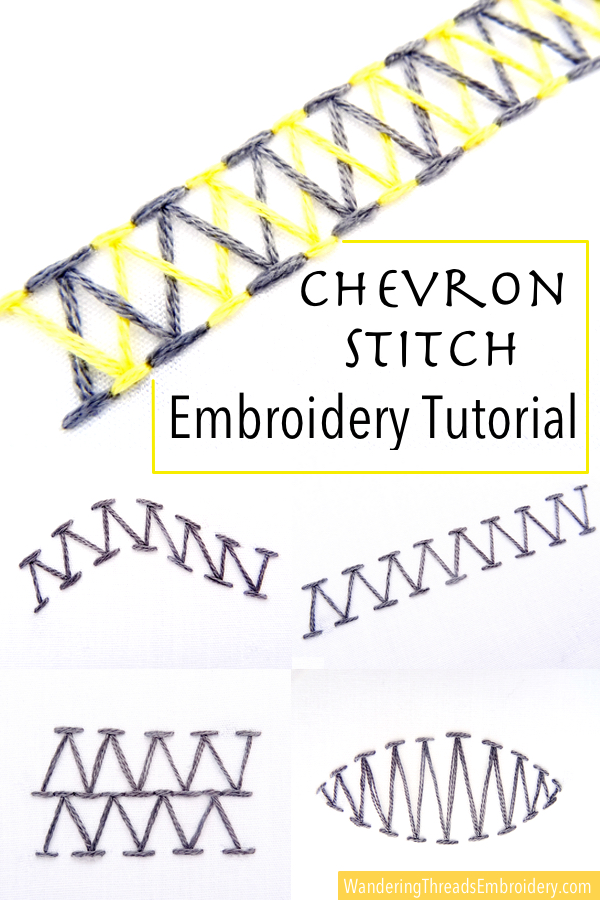 Chevron Stitch Embroidery Tutorial
