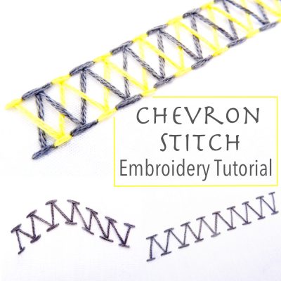 Chevron Stitch Embroidery Tutorial