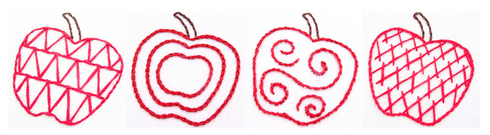Apple Sampler Embroidery Pattern