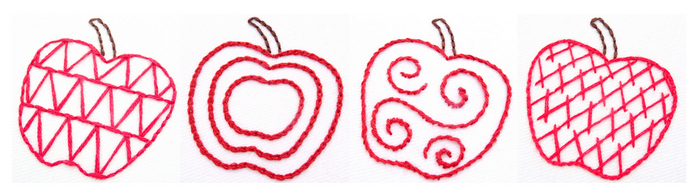 Apple Sampler Embroidery Pattern
