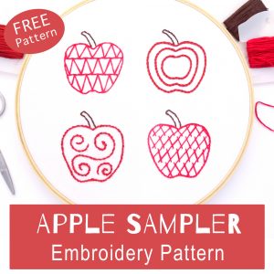 Apple Sampler Embroidery Pattern