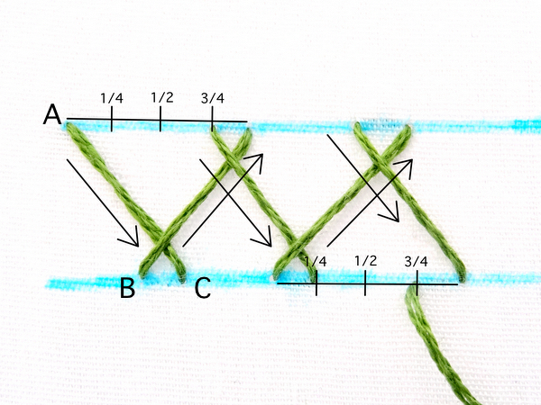 Herringbone Stitch Embroidery Tutorial
