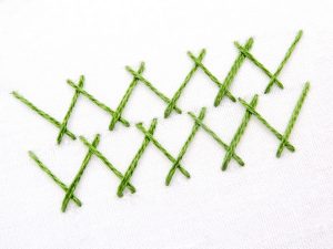 tied herringbone stitch