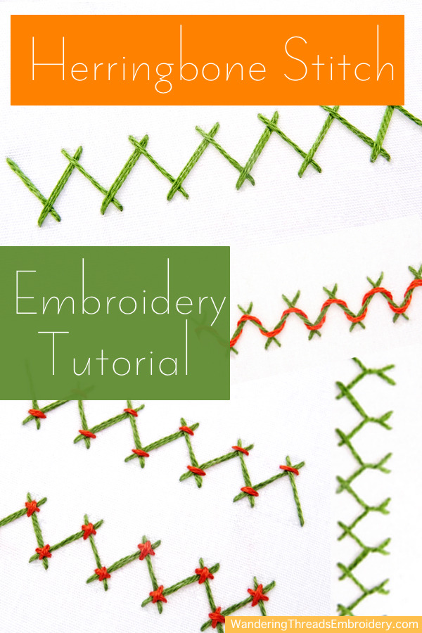 Herringbone Stitch Embroidery Tutorial