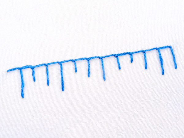 Long & Short Blanket Stitch
