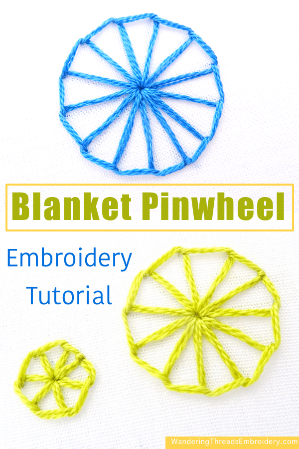 Blanket Pinwheel Embroidery Tutorial
