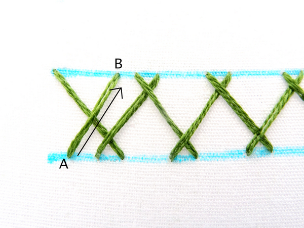 Double Herringbone Stitch Tutorial
