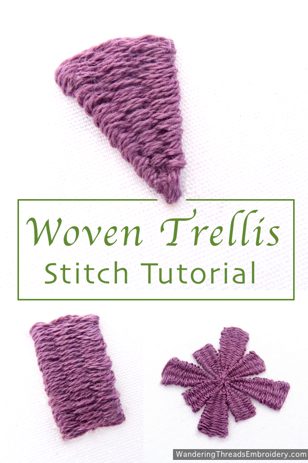 Woven Trellis Embroidery Tutorial