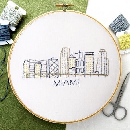 miami-city-skyline-hand-embroidery-pattern