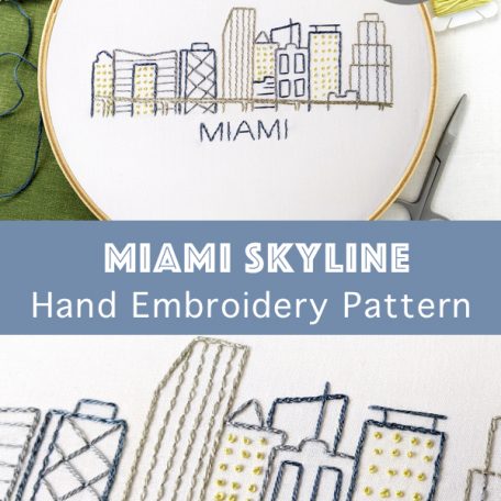 miami-city-skyline-hand-embroidery-pattern