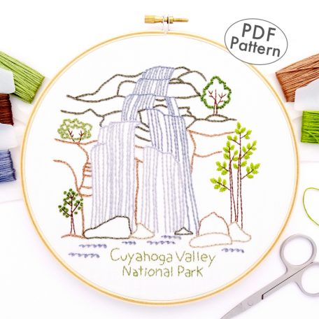 Cuyahoga Valley National Park Hand Embroidery Pattern