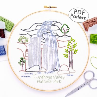 Cuyahoga Valley National Park Hand Embroidery Pattern