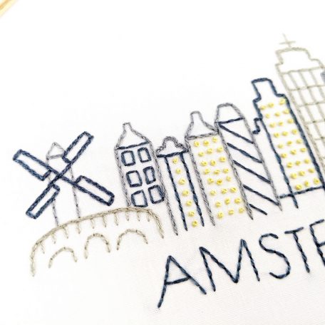 amsterdam-city-skyline-hand-embroidery-pattern