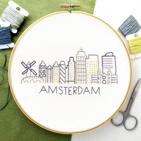 amsterdam-city-skyline-hand-embroidery-pattern