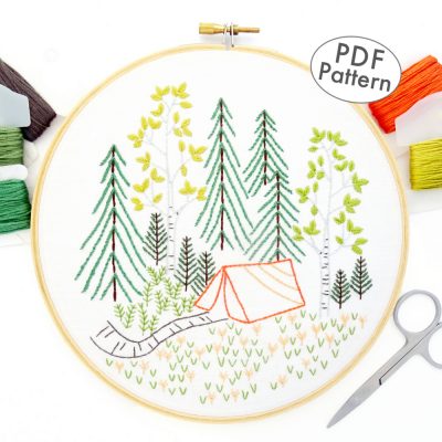 Summer Forest Hand Embroidery Pattern