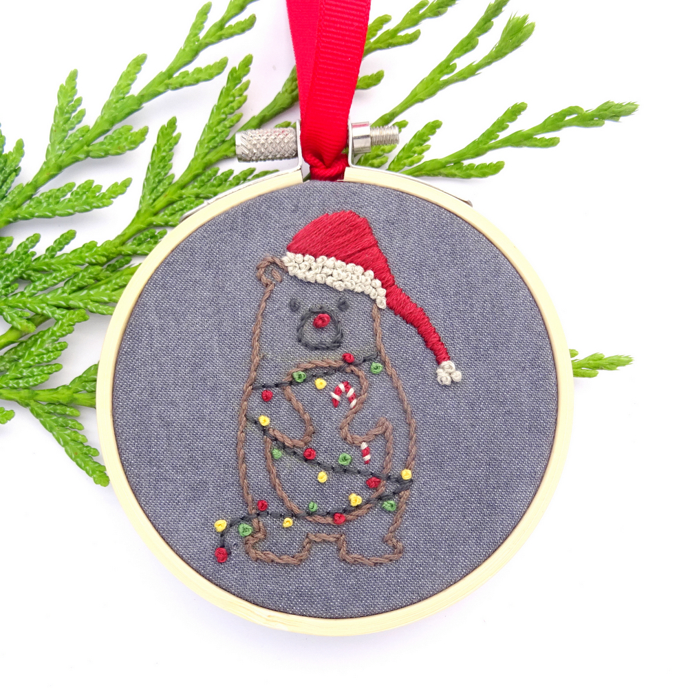Woodland Animals Ornament Set Hand Embroidery Pattern