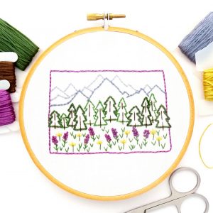 Colorado Hand Embroidery Pattern