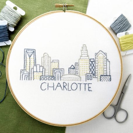 charlotte-city-skyline-hand-embroidery-pattern