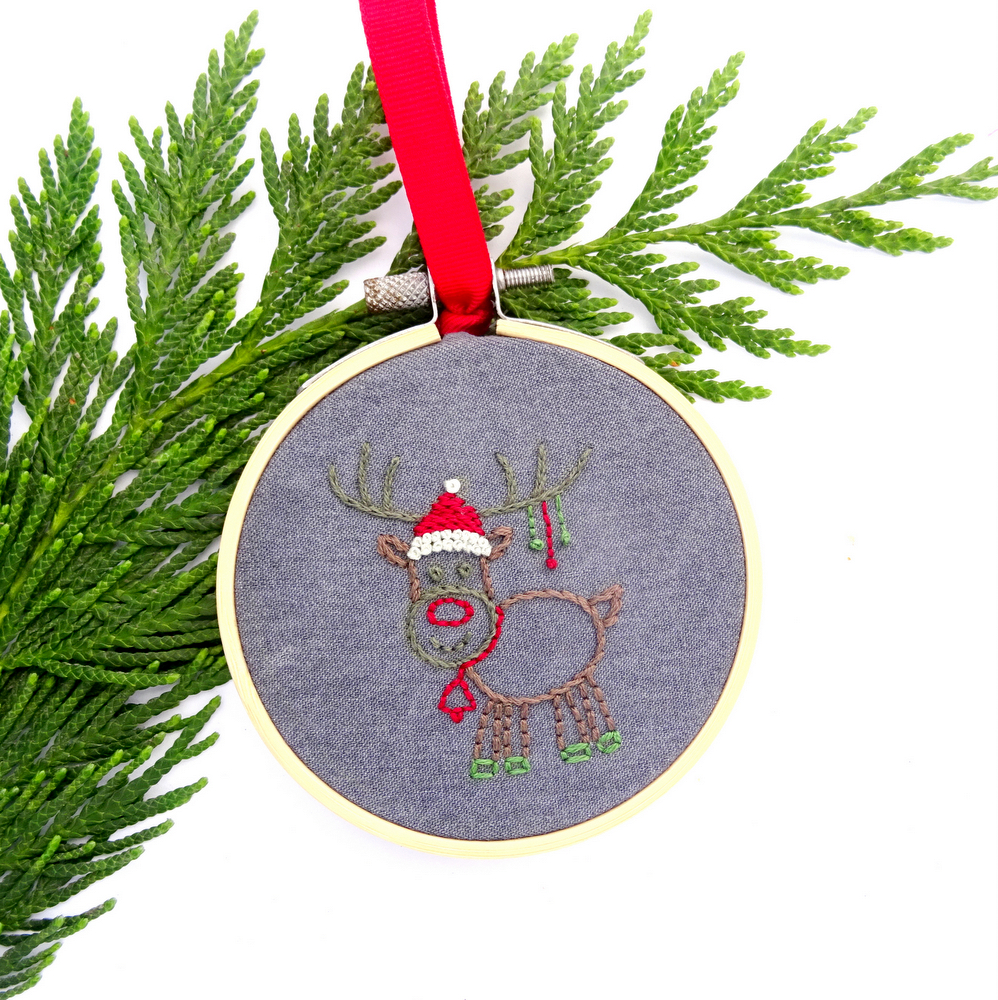 Christmas Characters Ornament Set Hand Embroidery Pattern