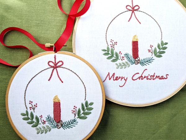 Free Holiday Hand Embroidery Pattern