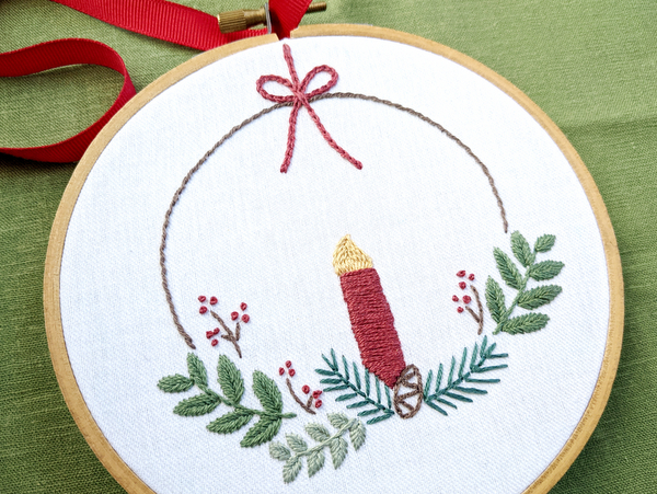 Free Holiday Embroidery Pattern & Tutorial
