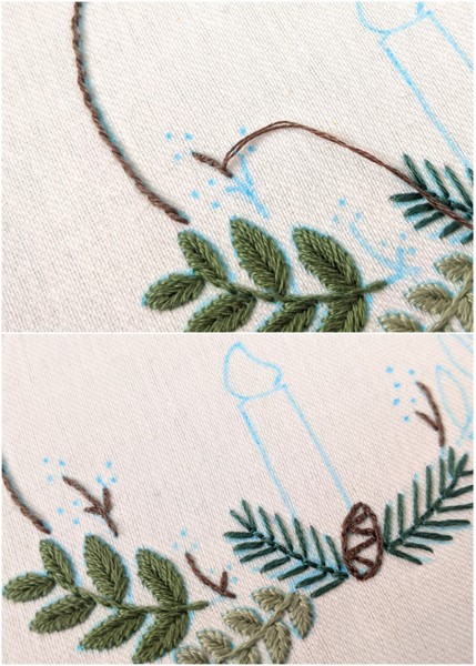 Holiday Pattern - Split Stitch
