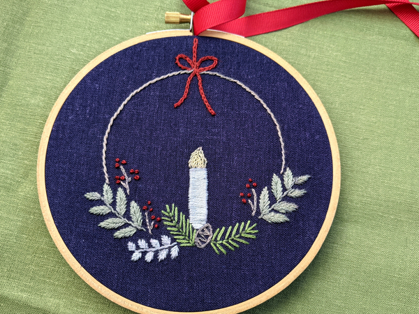 Holiday Embroidery Pattern & Tutorial