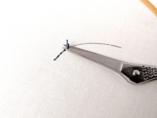 Start & End Embroidery Stitches with Anchor Stitches