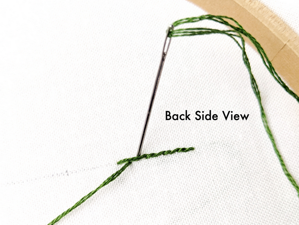 Start & End Embroidery Stitches with a Waste Knot
