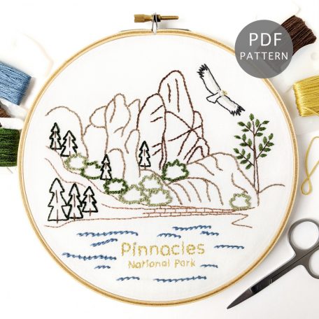 Pinnacles National Park Hand Embroidery Pattern